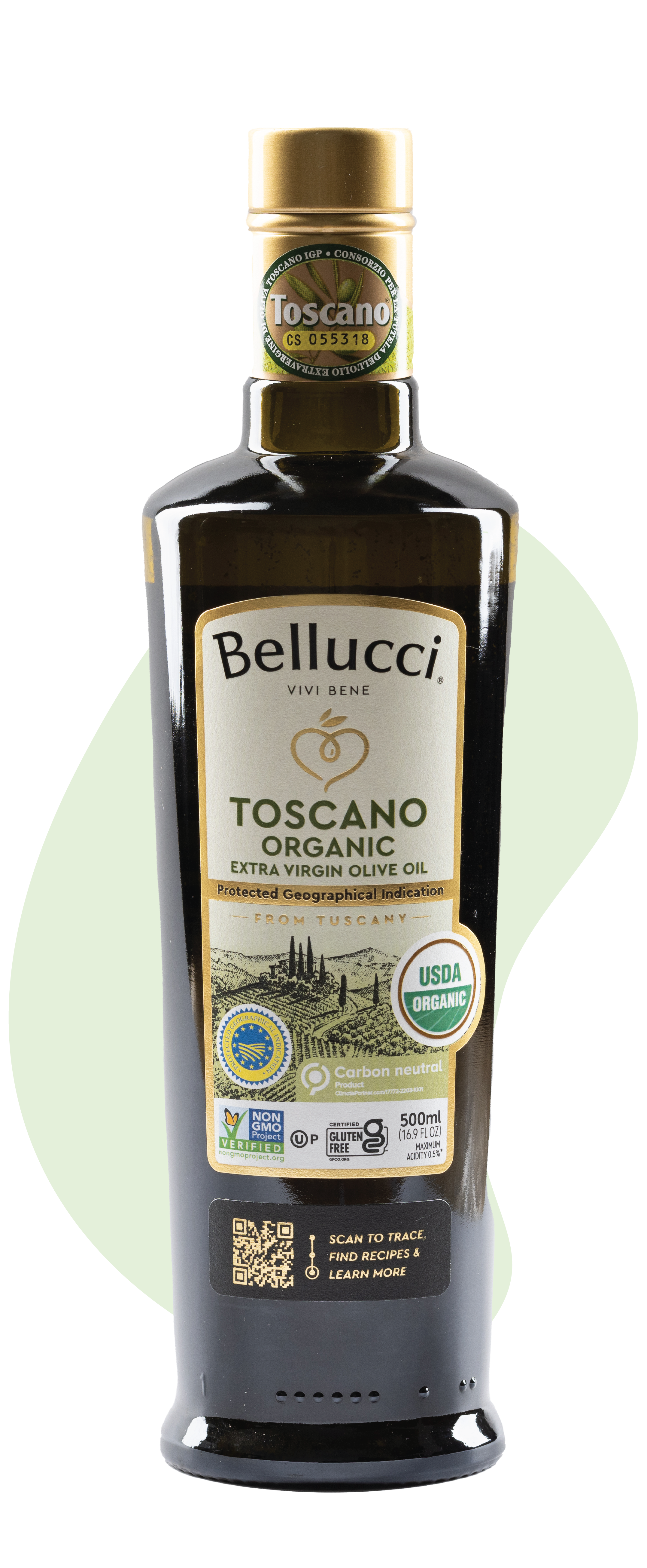 Certified Origins Bellucci Toscano Organic Extra Virgin Olive Oil
		(EVOO)